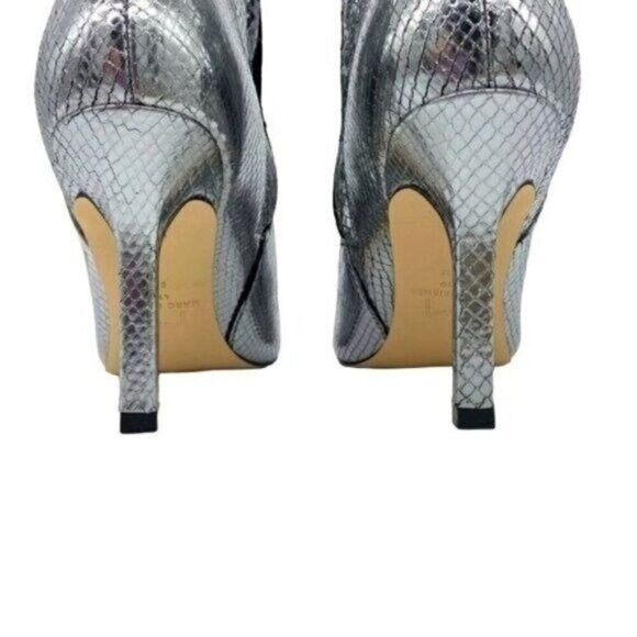 Marc Fisher Kendry Metallic Leather Stiletto Boots Size 7 - Picture 5 of 11